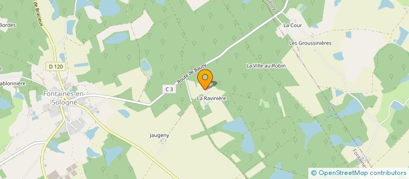 localisation de l'entreprise GROUPEMENT FORESTIER LA HUMELIERE  FONTAINES EN SOLOGNE