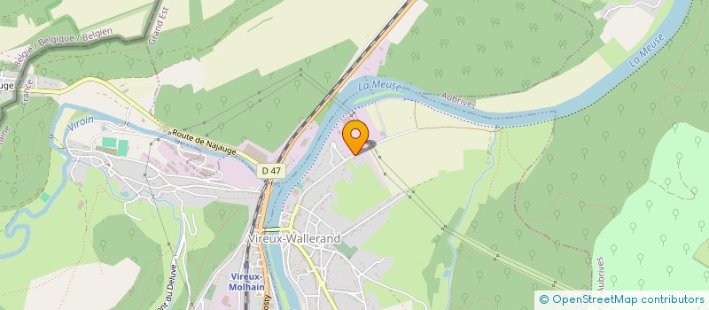 localisation de l'entreprise GROUPEMENT FORESTIER LA QUEUE POUILLEUX  VIREUX-WALLERAND