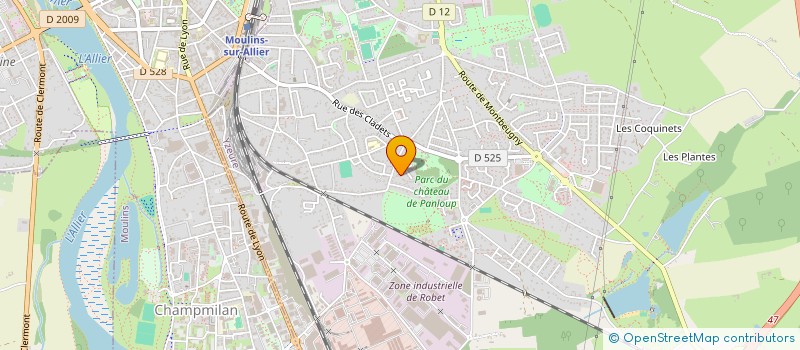 localisation de l'entreprise GROUPEMENT FORESTIER LA SENTINELLE  TOULON-SUR-ALLIER