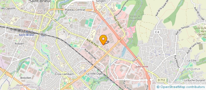 localisation de l'entreprise GROUPEMENT FORESTIER LANZANNEC à SAINT-BRIEUC
