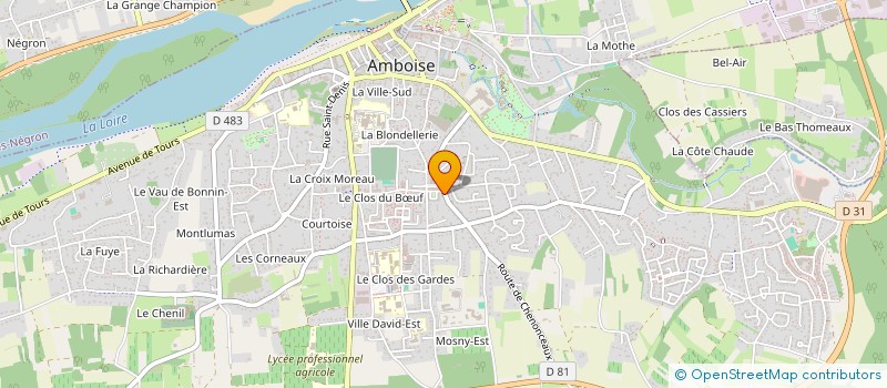 localisation de l'entreprise GROUPEMENT FORESTIER  LE BOIS BOUROT  AMBOISE