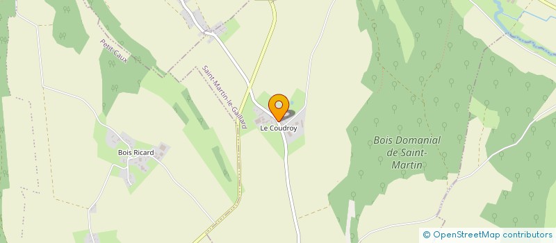 localisation de l'entreprise GROUPEMENT FORESTIER LE BOIS RICARD à SAINT-MARTIN-LE-GAILLARD
