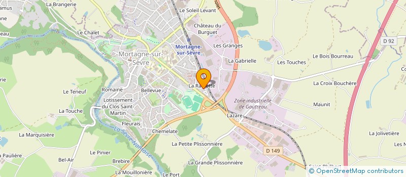 localisation de l'entreprise GROUPEMENT FORESTIER LE CHANT DU LOUP  MORTAGNE-SUR-SEVRE