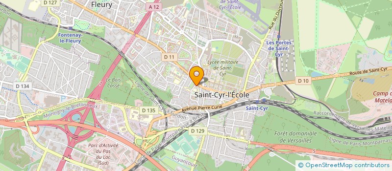 localisation de l'entreprise GROUPEMENT FORESTIER LE GRAND CONSEIL  SAINT-CYR-L'ECOLE