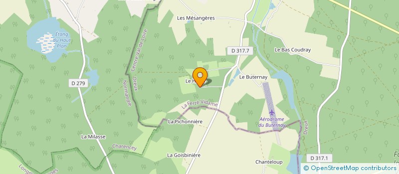 localisation de l'entreprise GROUPEMENT FORESTIER LE HALLIER à LA FERTE-VIDAME