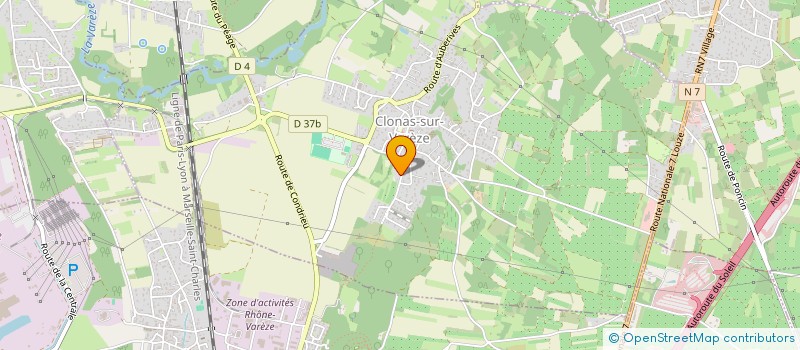 localisation de l'entreprise GROUPEMENT FORESTIER LE PETIT BOIS DE LA VAREZE  CLONAS-SUR-VAREZE