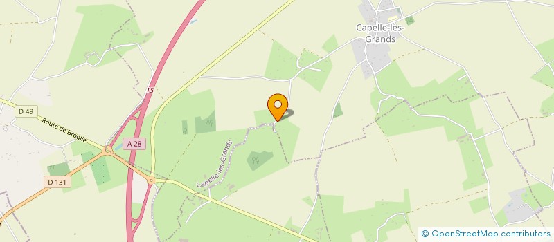 localisation de l'entreprise GROUPEMENT FORESTIER LECAUDE  ST AUBIN DU THENNEY