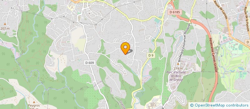 localisation de l'entreprise GROUPEMENT FORESTIER LES BESSONS à GRASSE