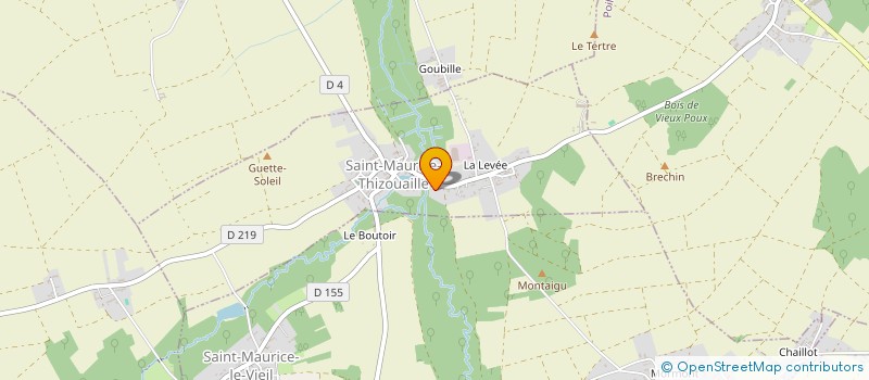 localisation de l'entreprise GROUPEMENT FORESTIER LES BOIS D'ARTHUR  SAINT-MAURICE-THIZOUAILLE