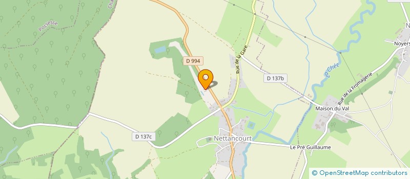 localisation de l'entreprise GROUPEMENT FORESTIER LES BOUDIERES à NETTANCOURT