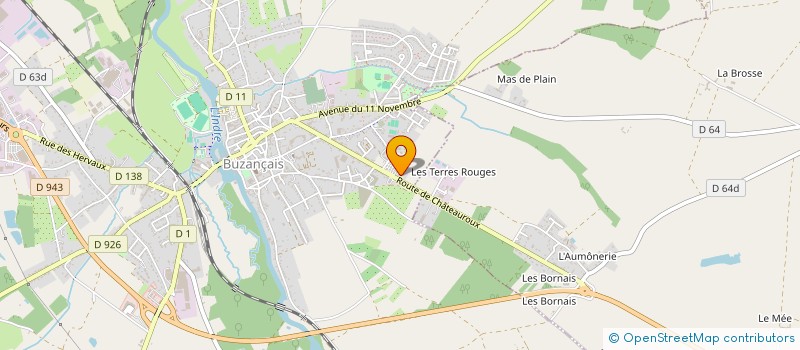 localisation de l'entreprise GROUPEMENT FORESTIER LES BROUILLAS à BUZANCAIS