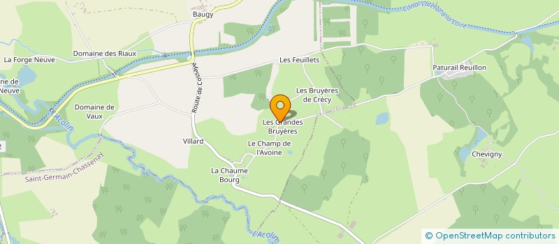 localisation de l'entreprise GROUPEMENT FORESTIER LES BRUYERES DE CRECY  DECIZE