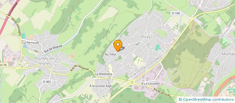 localisation de l'entreprise GROUPEMENT FORESTIER LES EMAILLOCHES  PIREY