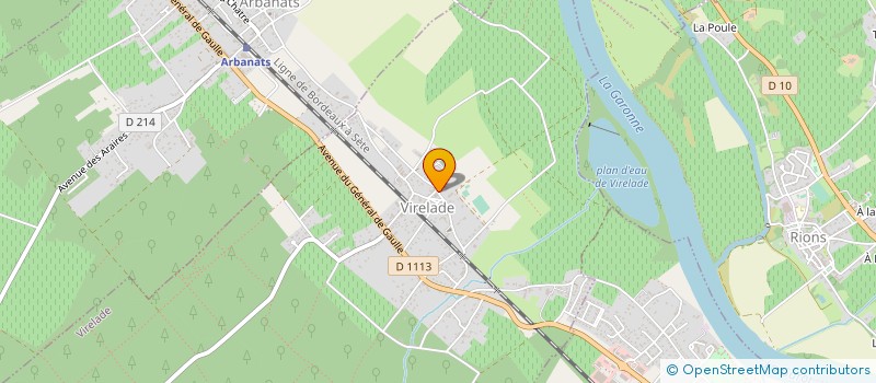 localisation de l'entreprise GROUPEMENT FORESTIER LES FORETS DU BARON  VIRELADE