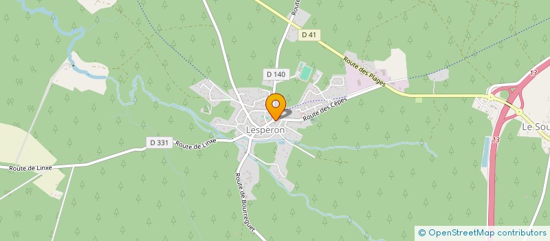 localisation de l'entreprise GROUPEMENT FORESTIER LES GANIHOSSES  LESPERON