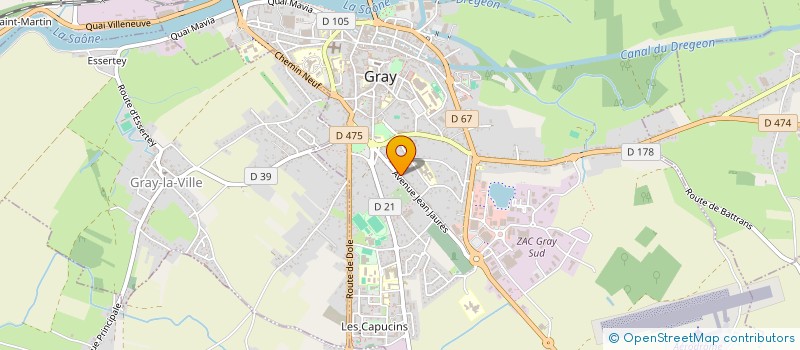 localisation de l'entreprise GROUPEMENT FORESTIER LES GEAIS  ARC-LES-GRAY