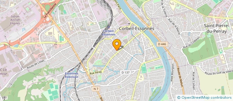 localisation de l'entreprise GROUPEMENT FORESTIER LES MERISIERS à CORBEIL-ESSONNES