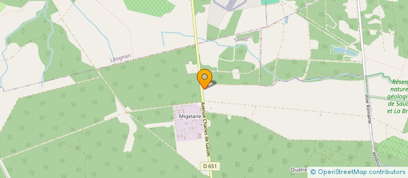 localisation de l'entreprise GROUPEMENT FORESTIER LES OMBREYRES  SAUCATS