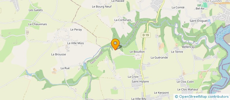 localisation de l'entreprise GROUPEMENT FORESTIER LES PEUPLIERS DE BRETAGNE  SAINT-LORMEL