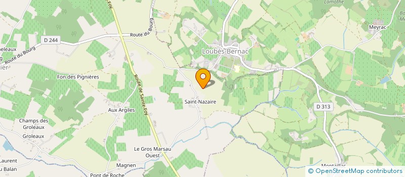 localisation de l'entreprise GROUPEMENT FORESTIER LES PINS DOUGLAS  SAINT-ASTIER