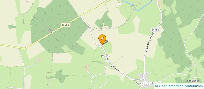 localisation de l'entreprise GROUPEMENT FORESTIER LES TROIS DRUIDES à SAXI-BOURDON