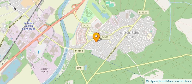 localisation de l'entreprise GROUPEMENT FORESTIER LIBERTE  LACROIX-SAINT-OUEN