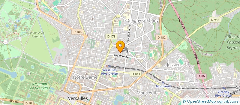 localisation de l'entreprise GROUPEMENT FORESTIER LMT à VERSAILLES