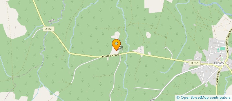 localisation de l'entreprise GROUPEMENT FORESTIER LUCIEN FORETS  LUXEY