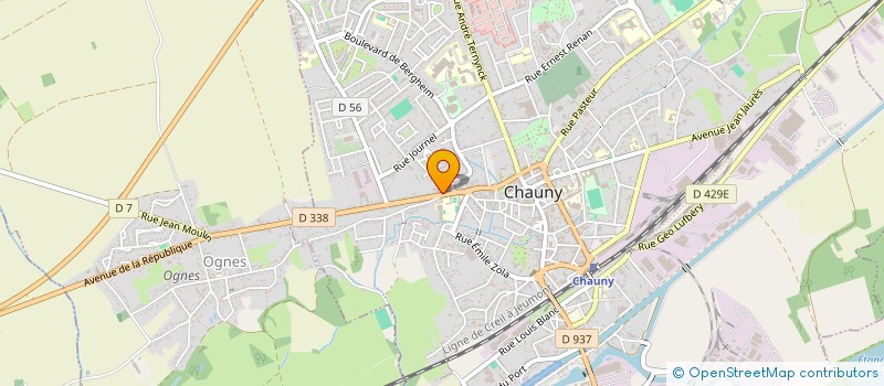 localisation de l'entreprise GROUPEMENT FORESTIER MARAIS HERBOT  CHAUNY