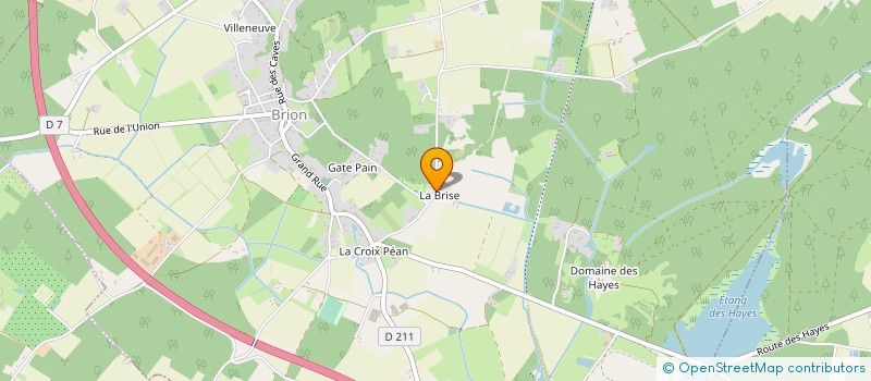 localisation de l'entreprise GROUPEMENT FORESTIER MARCANTO  LES BOIS D'ANJOU