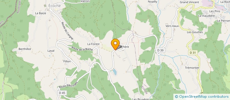 localisation de l'entreprise GROUPEMENT FORESTIER MARLAUQUE  ECOCHE