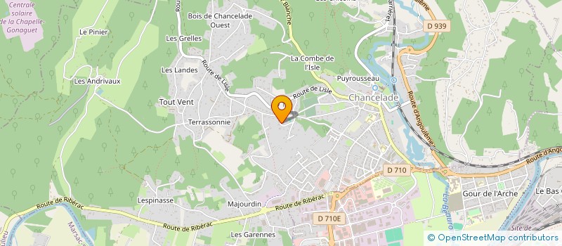 localisation de l'entreprise GROUPEMENT FORESTIER MASSONI MAUZENS  CHANCELADE