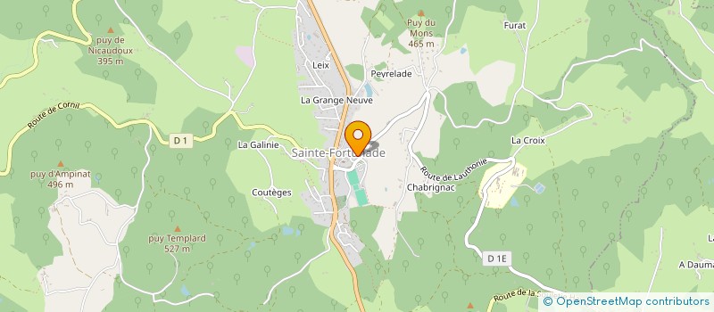 localisation de l'entreprise GROUPEMENT FORESTIER MEEUS à SAINTE-FORTUNADE