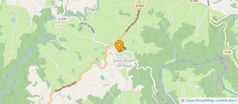 localisation de l'entreprise GROUPEMENT FORESTIER NAJAC-CORNUS  NAJAC