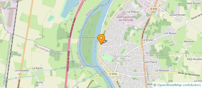 localisation de l'entreprise GROUPEMENT FORESTIER ORELIA  MONTMERLE-SUR-SAONE