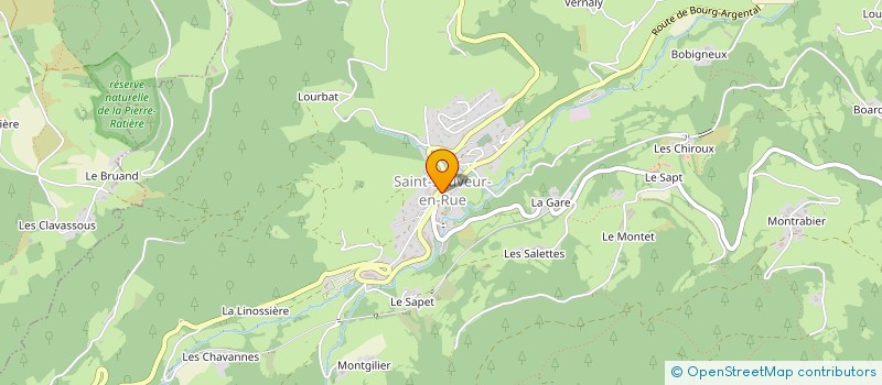 localisation de l'entreprise GROUPEMENT FORESTIER PATURAL DE MONTEUX  LA VERSANNE