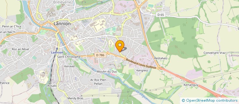 localisation de l'entreprise GROUPEMENT FORESTIER PEN AR FOREST  LANNION