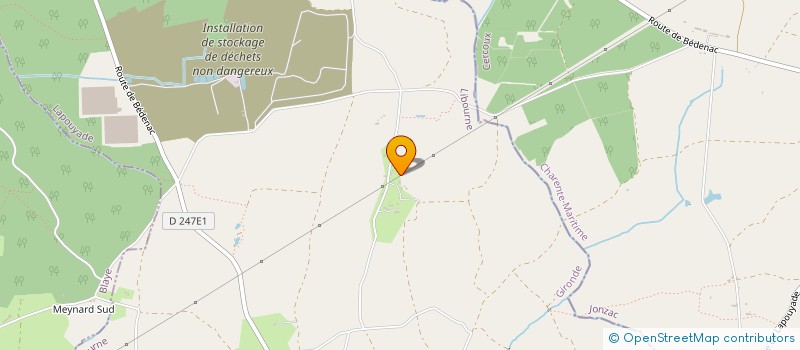 localisation de l'entreprise GROUPEMENT FORESTIER PETITE GLAIVE  LAPOUYADE