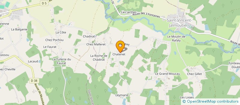 localisation de l'entreprise GROUPEMENT FORESTIER PETITONNE  LA JEMAYE-PONTEYRAUD