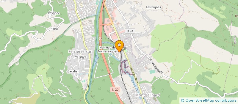 localisation de l'entreprise GROUPEMENT FORESTIER PIBOULEAU à MONTGAILHARD