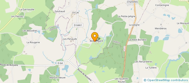 localisation de l'entreprise GROUPEMENT FORESTIER PIOLET à CHALUS