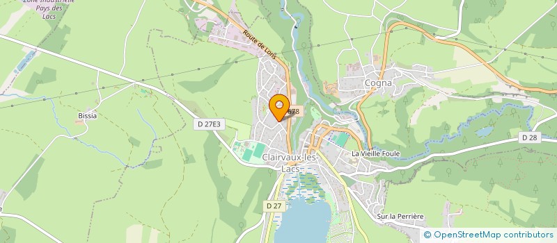 localisation de l'entreprise GROUPEMENT FORESTIER POLY  CLAIRVAUX-LES-LACS