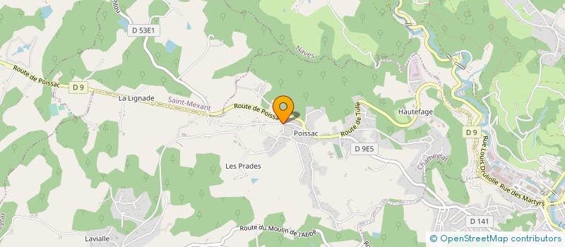 localisation de l'entreprise GROUPEMENT FORESTIER PUY CASSOU à CHAMEYRAT