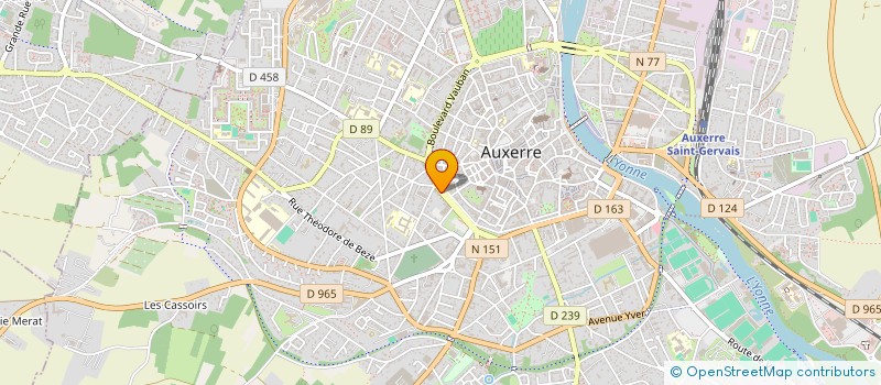 localisation de l'entreprise GROUPEMENT FORESTIER RATIVEAU GERVAIS à AUXERRE