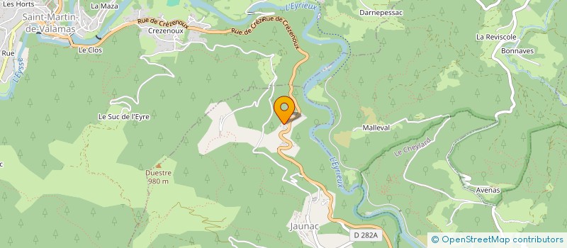 localisation de l'entreprise GROUPEMENT FORESTIER RONGHEAS  JAUNAC
