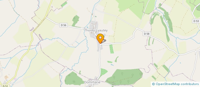 localisation de l'entreprise GROUPEMENT FORESTIER RURAL AMAR  THOREY-LYAUTEY