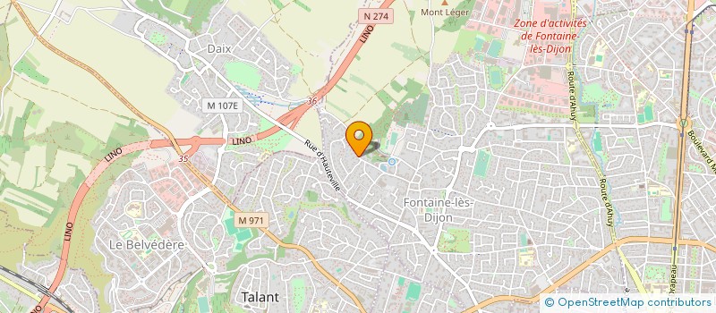 localisation de l'entreprise GROUPEMENT FORESTIER SAINT BRICE  FONTAINE-LES-DIJON