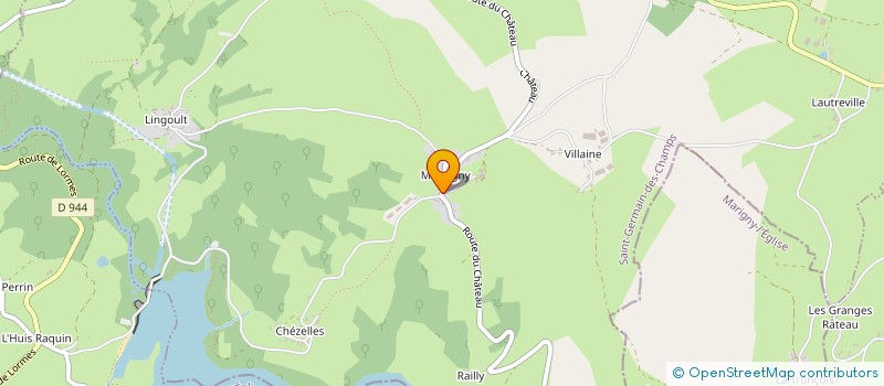 localisation de l'entreprise GROUPEMENT FORESTIER SAINT LEGER 13  CHASTELLUX SUR CURE