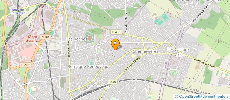 localisation de l'entreprise GROUPEMENT FORESTIER SAINT-MARTIN  CONFLANS-SAINTE-HONORINE