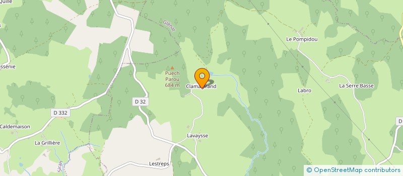 localisation de l'entreprise GROUPEMENT FORESTIER SEGERIC ET PETIT FILS à GLENAT